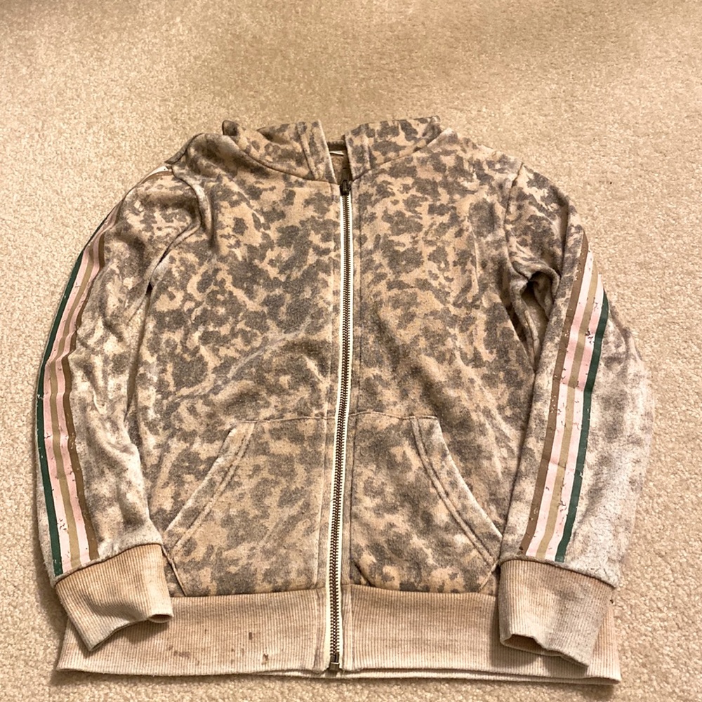 Girls Vintage Havana zip sweatshirt size medium